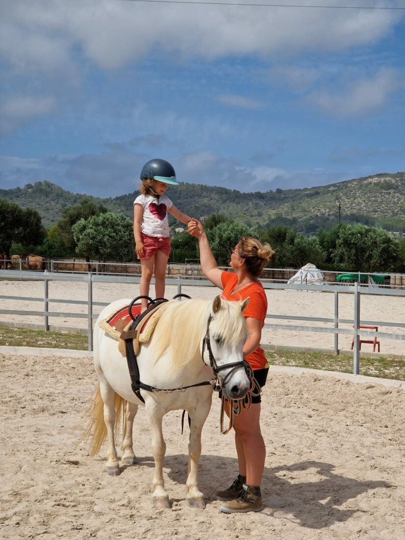 Turnen auf dem Pony