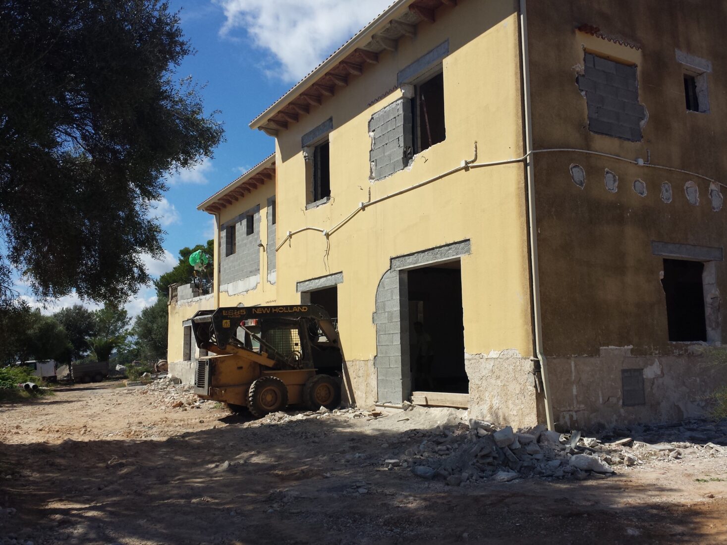 Terrassentüren im Ausbau der Finca Haus 1