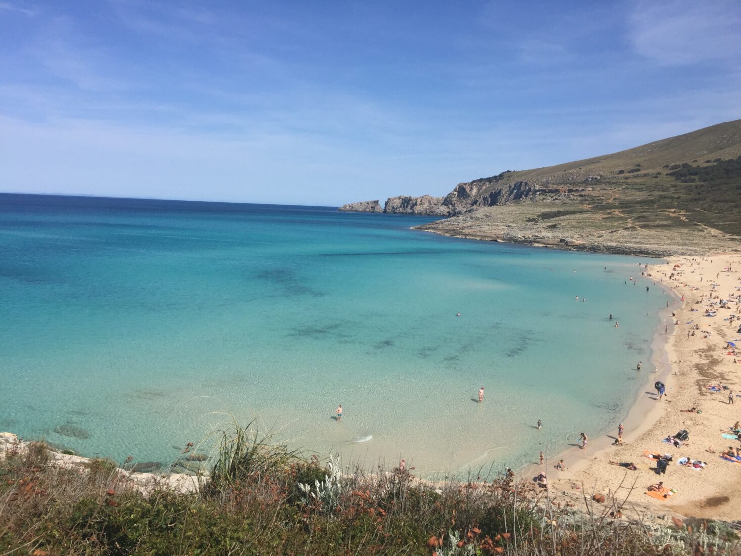Karibikfeeling auf Mallorca - Blick auf die Cala Mesquida