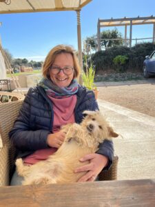 Steffi mit unserer Hündin Ginger
