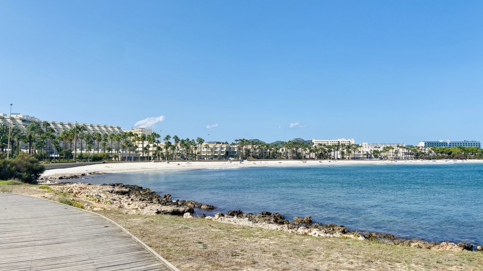 Sa Coma Blick auf den Strand