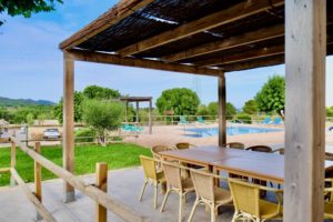 Überdachte Terrasse Haus 2 Finca Mallorca Can Agustin